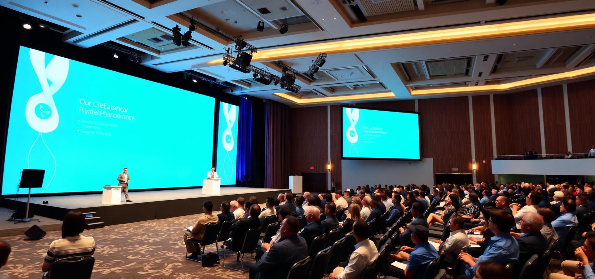 Industry conference hall